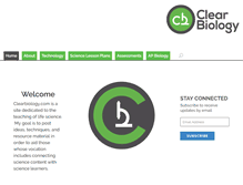 Tablet Screenshot of clearbiology.com